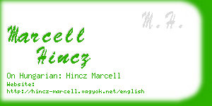 marcell hincz business card